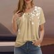 thumbnail image 2 of Camisetas de Cuello Redondo Impreso Gradiente de las Mujeres, Manga Corta Casual Top para el Uso Diario, 2 of 5