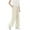 White, variant on dazeni Girls Wide Leg Pants Lightweight Baggy Parachute Pants Full Length Elastic Wasited Lounge Trousers with Pockets 3-15 Years