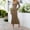 Brown, variant on Women's Casual Long Sleeve Knit Dress Elegant Bodycon Vacation Maxi Dress Slim Fit Winter Fall Outfit Rose Outfits Ruffle Dress Casual Dress Dress Women Vintage Dress Women Maxi Dresses Summer Long