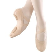 Bloch Dance Women's Synchrony Split Sole Stretch Canvas Ballet Slipper/Shoe, Pink, 5.5 Narrow