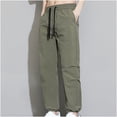 thumbnail image 2 of Men Pants Casual Daily Outdoor Beach Lightweight Breathable Pants Spring/Summer Pants for Men Army Green M, 2 of 6