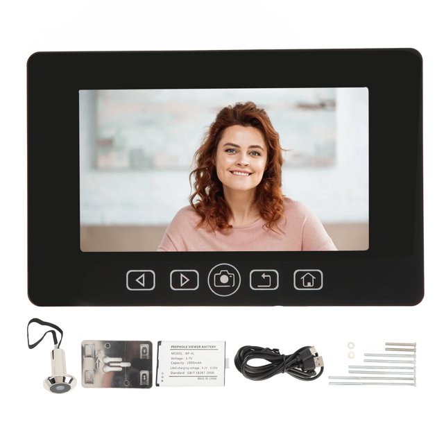 Cámara de mirilla Pantalla a color de 4,3 pulgadas Visor de puerta digital con detección de gran angular de 160 grados para seguridad en el hogar