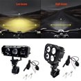 thumbnail image 2 of fastboy Motorcycle Spotlight Dual Color Hi/Low Beam Fog LED Lamps Motorcycle LED Spotlight Easy To Install 4LED, 2 of 6