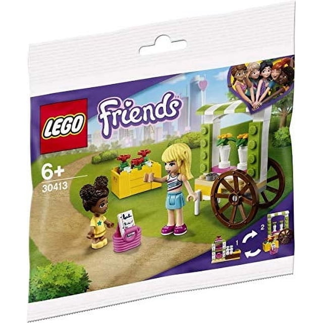 Juego de bolsas de plástico con carrito de flores LEGO Frien