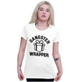thumbnail image 4 of Christmas Presents Gangster Wrapper Womens Fitted Plus Size Graphic Tee Brisco Brands 2X, 4 of 5