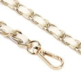 thumbnail image 5 of Spencer Replacement Purse Chain Strap Handle for Handbag Shoulder Bag Crossbody Bag, 45" Metal Leather Strap, White, 5 of 8