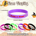 thumbnail image 2 of JANYUN 42pcs Halloween Party Favors Silicone Bracelets Rubber Wristbands for Halloween Party Decorations Accessories Trick or Treat Goodie Bag Stuffers Fillers Supplies, 2 of 7