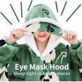 thumbnail image 2 of Wearable Blanket Hoodie, Oversized Sherpa Fleece Hooded Sweatshirt with Eye Mask for Adult, Gifts for Women Men, 2 of 7