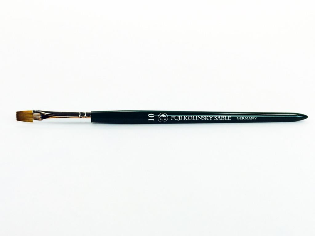 Fuji Kolinsky Sable Acrylic Nail Brush with Green Wood Handle Size 10