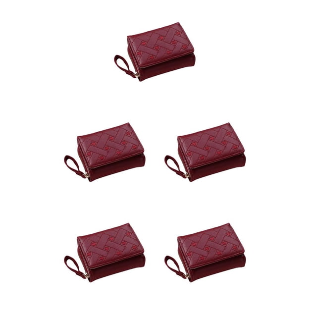 Cartera de moda para mujer Sonducket de lujo con múltiples ranuras cartera portátil de cuero para dinero en efectivo con cremallera