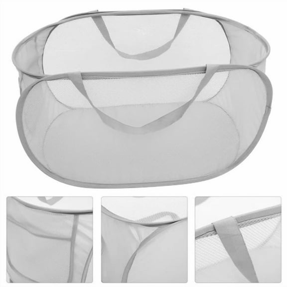 Mesh Laundry Basket Collapsable Baskets Child Hamper Collapsible