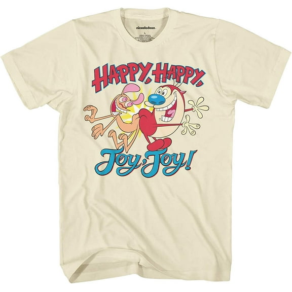 Nickelodeon Mens 90's Classic Shirt - Rugrats, Invader Zim, Ren & Stimpy, and Hey Arnold Vintage T-Shirt