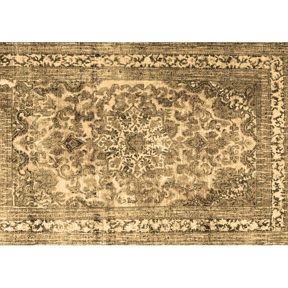 Ahgly Company Indoor Rectangle Persian Brown Traditional Area Rugs, 2' x 5'