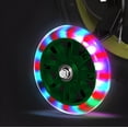 thumbnail image 3 of Bicicleta infantil Dinosaurex R16 Blackhill color verde/amarillo con ruedas de entrenamiento LED para niños de 4-8 años., 3 of 7