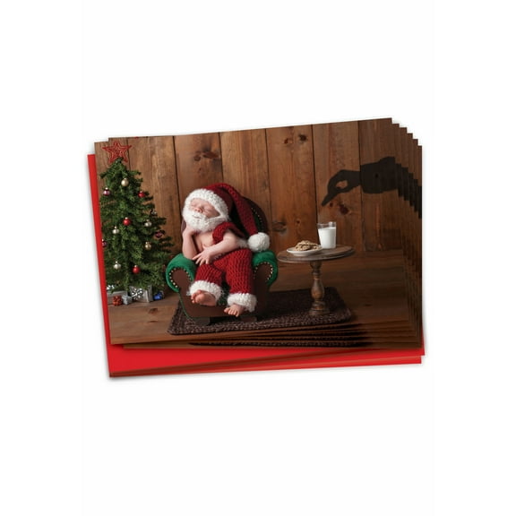B6665DXSG Visions Of Christmas Christmas Cards' Pack of 12 Humorous Merry Christmas Greeting Cards with Envelopes by NobleWorks