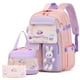 thumbnail image 1 of Mochila FIXITOK, diseño de conejito kawaii para niñas, con lonchera y estuche para lápices, 1 of 6