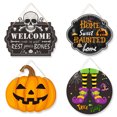 thumbnail image 1 of Letrero Colgante de Halloween 4 Piezas Decoraciones de Halloween Letrero de Puerta Letrero Colgante Sangriento de Halloween Colgador de Puerta de Halloween Decoraciones de Puerta Delantera, 1 of 5
