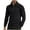 Black, variant on Mgmyaa Men's Thermal Base Layer Shirt Stand Collar Half Zip Fleece Lined Long Sleeve Winter Insulated Top Cold Weather