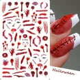 thumbnail image 3 of Autocollants Rouges 3D Halloween Papier de Transfert pour Ongles Manucure DIY, 3 of 3