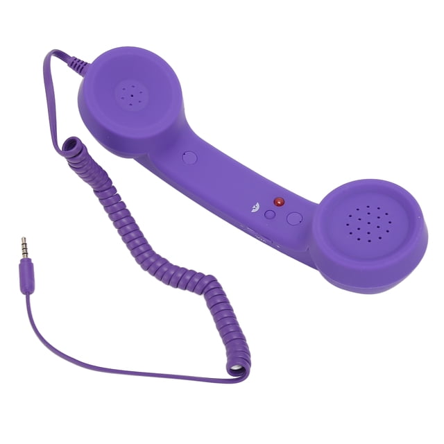 Cell Phone Handset With 3.5mm Plug Retro Radiation Proof Wired Telephone Handset Receiver For Nostalgic People For Smartphone Computer