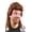Brown, variant on 1980's Mullet Costume Wig