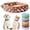 Brown, variant on Miaocao Small Spiked Dog Cat Collar for Small Medium Dogs Boy Male - Adjustable Studded Puppy Collars - Soft Padded Punk Leather Dog Collar for Chihuahua Yorkie French Bulldog Pug