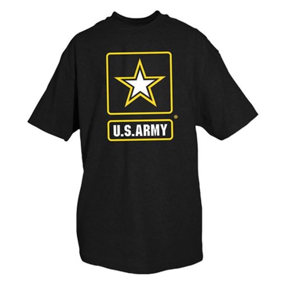 Fox Outdoor Army One-Sided Imprinted T-Shirt - Black - 2XL