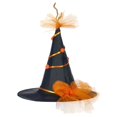 thumbnail image 4 of Helii Clearance Witch Hat for Women Halloween Costume Accessory 6 Styles Available Soft Polyurethane Fiber Comfortable Fit for Halloween Party Cosplay Photo Shoot, 4 of 4