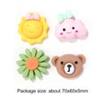 thumbnail image 5 of Taza de agua pegatinas Kawaii resina 3D deportes Fitness botella calcomanías 28 piezas FLhrweasw Nuevo, 5 of 5