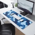 thumbnail image 2 of Blue Camouflage&nbsp;pad Mousewaterproofnon Slip&nbsp;for Office Home Work Gaminggaming Mouse PadRubber Base Mousepad with Stitched Edges 31.5x11.8inches, 2 of 7