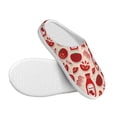 thumbnail image 3 of Lsque Tomatoes Pattern Womens Comfort Cotton on Scuff With Memory Foam and Anti-skid Sole Slipper-39/40, 3 of 7