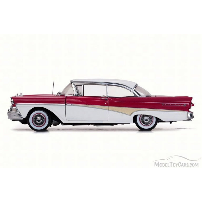 1958 Ford Fairlane 500, White/Red - Sun Star 5274 - 1/18