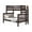 DARK CHERRY, variant on Bedz King Bunk Beds Twin over Full Mission Style with End Ladder, Dark Cherry