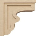 thumbnail image 3 of 11"W x 22"D x 22"H Classic Highland Rough Cedar Woodgrain TimberThane Corbel, Primed Tan, 3 of 6