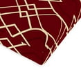 thumbnail image 2 of Jordan Manufacturing 44" x 22" Ghost Chili Burgundy Ogee Rectangular Outdoor Chair Cushion with Ties and Hanger Loop, 2 of 9