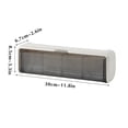 thumbnail image 3 of Tuvgenk Wall Mounted Seasoning Storage Set Transparent 12x3x3 inch No Drill Kitchen Spice Organizer Multi-Compartment Labeled Plastic Silver for Salt, 3 of 5