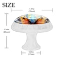 thumbnail image 4 of HemaKayy 12 Pack 1.37" Decorative Cabinet Knobs - Premium ABS & Glass | Refresh Your Home Kitchen Furniture Decor | Ideal for Closets, Drawers, Doors | Orange Butterfly Blue Ink Oil Painting, 4 of 6