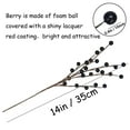 thumbnail image 2 of TETOU 12pcs Artificial Red / Black Berry Stems 13.5" Fake Holly Berry Picks Christmas Tree DIY Wreath Crafts Home Decor, 2 of 6
