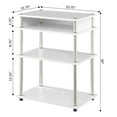 thumbnail image 5 of Convenience Concepts Designs2Go No Tools Printer Stand with Shelves, White, 5 of 6