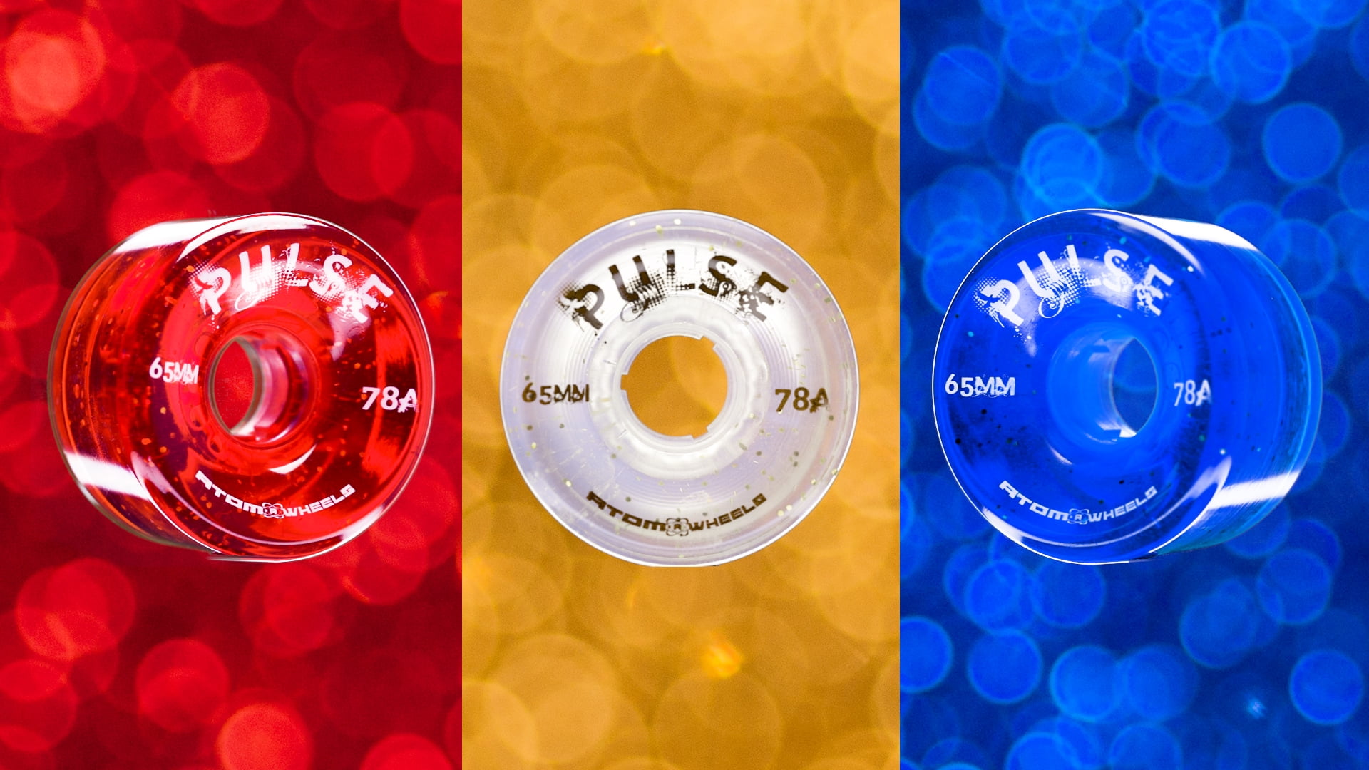 Jackson Atom Outdoor Wheels - Pulse (Blue Glitter, 4pk)