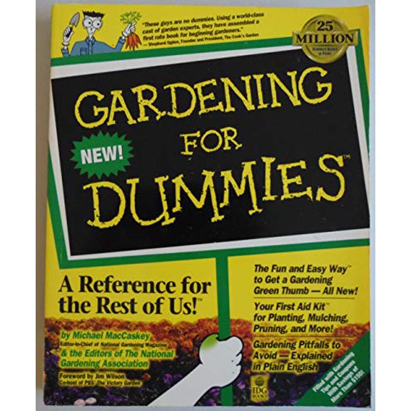 Pre-Owned Gardening for Dummies (Paperback) 1568846444 9781568846446