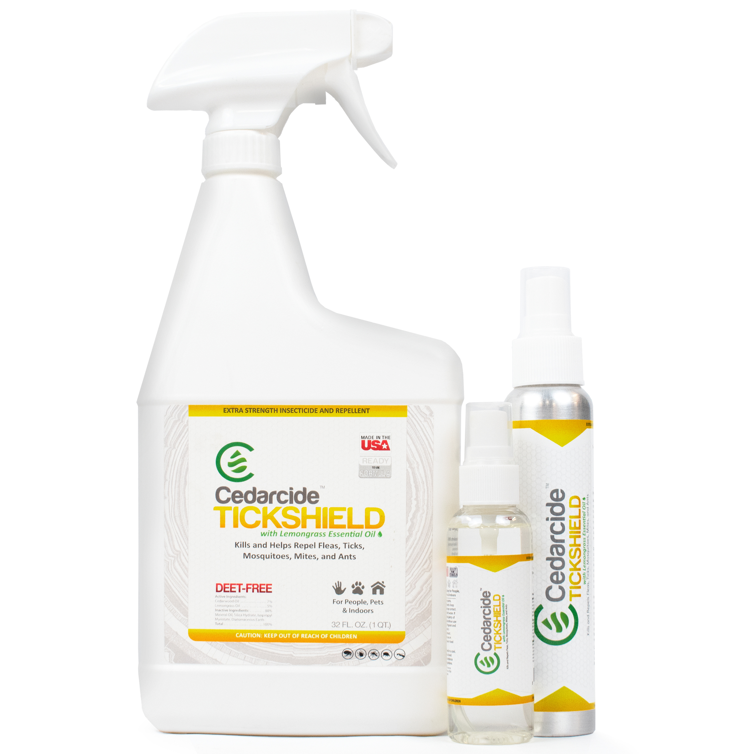 Cedarcide Tickshield w/ Lemongrass Kit (Medium) Deep Woods Cedar