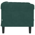 thumbnail image 4 of vidaXL Sofa Chair Dark Green Velvet, 4 of 9