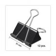 thumbnail image 5 of Binder Clips In Dispenser Tub, Large, Black/silver, 12/pack | Bundle of 5, 5 of 7