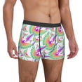 thumbnail image 5 of Men's Boxer Briefs, Colorful Flying Parrot Cute Soft Comfy Mens Underwear Boxer Briefs Breathable With Widen Waist, 5 of 7