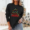 thumbnail image 4 of Christmas Trees Sweatshirt for Women Merry and Bright Christmas Shirts Xmas Holiday Party Long Sleeve Pullover Tops, 4 of 7