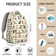 thumbnail image 6 of "Valentine's Day Dog Couple Backpack - Unisex Matching His & Hers Print, Heart-Shaped Zipper Pull, Cute Gift for Couples", 6 of 6
