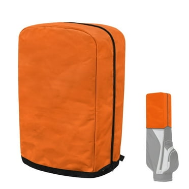 Yuyamidu Orange Golf Bag Dust Cover Easy Access Golf Bag Umbrella for Clubs Protection with Zipper for Stand Bags and Carry Cart