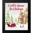 thumbnail image 2 of Gaynor, Janice 20x23 Black Modern Framed Museum Art Print Titled - I Will be Gnome for Christmas, 2 of 5