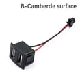 thumbnail image 4 of Double-Layer USB Female Base Type-C Charging Power Socket with Cable Connector, 4 of 7